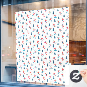 Wintersport Skifahren Snowboarden Skishop Groß Fensteraufkleber