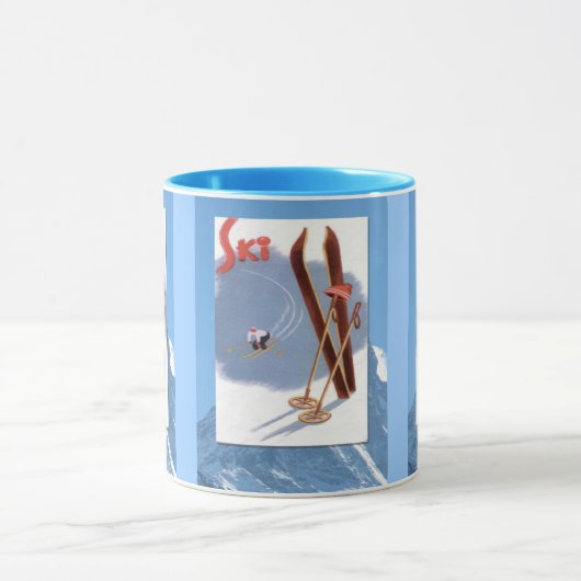 Wintersport - Skimaterial Tasse (Zentrum)