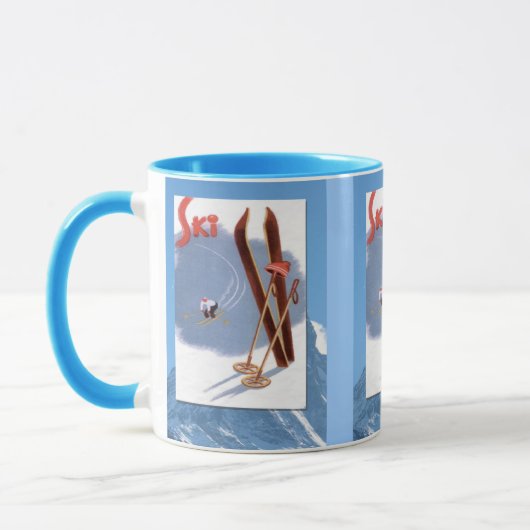 Wintersport - Skimaterial Tasse (Links)