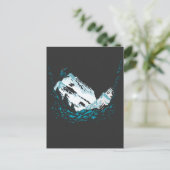 Wintersport Snowboard Snowboard Snowboarden Postkarte (Stehend Vorderseite)