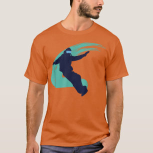 Wintersport Snowboarden Frauen Schlichte Kunst T-Shirt