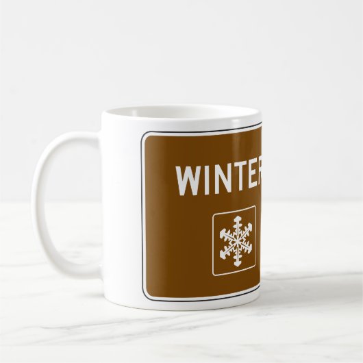 Wintersport-Straße - Tasse für Kaffee (Links)