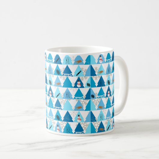 Wintersport und Schneevergnügen Kaffeetasse (VorderseiteRechts)