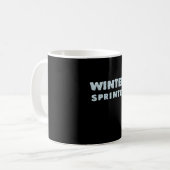 Wintersport - Winter Sprinter - Shirt Skifahren Kaffeetasse (Vorderseite Links)