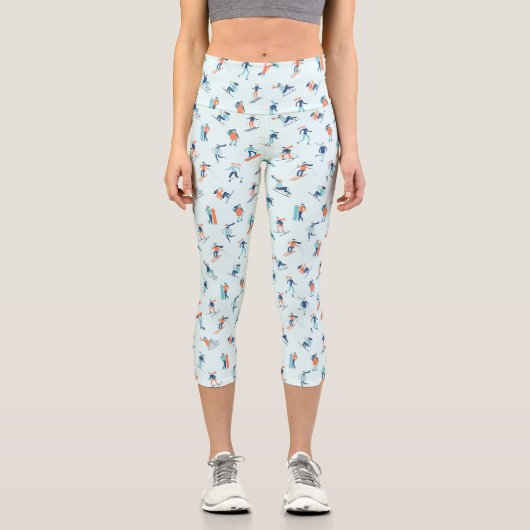 Wintersportart Capri Leggings (Vorderseite)