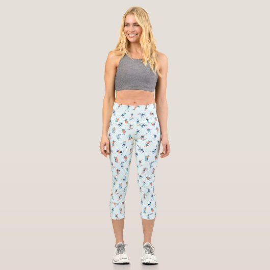 Wintersportart Capri Leggings (Vorderseite)