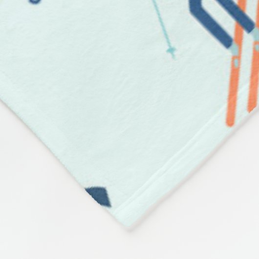 Wintersportart Fleecedecke (Ecke)