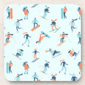 Wintersportart Getränkeuntersetzer (Vorderseite)