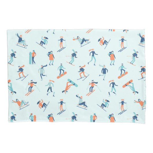 Wintersportart Kissenbezug (Vorderseite-Links)