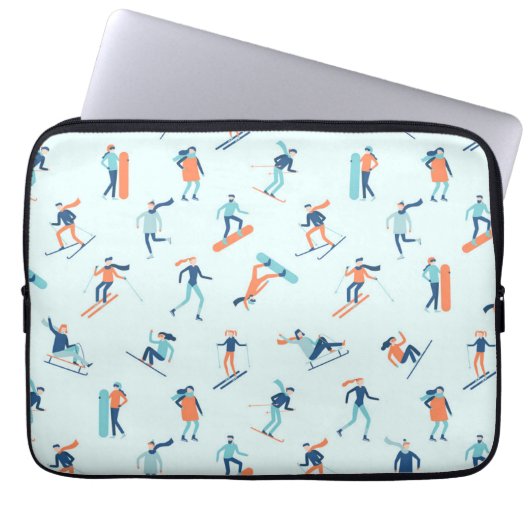 Wintersportart Laptopschutzhülle (Vorderseite)