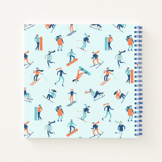 Wintersportart Notizblock (Rückseite)