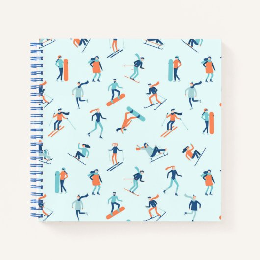 Wintersportart Notizblock (Vorderseite)