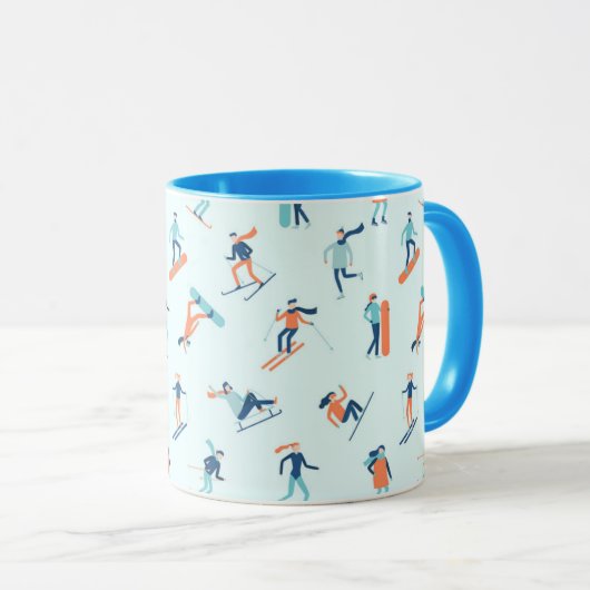 Wintersportart Tasse (VorderseiteRechts)