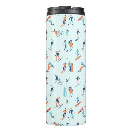 Wintersportart Thermosbecher (Rückseite)