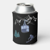 Wintersportarten in der Skizze Dosenkühler (Kanne Rückseite)