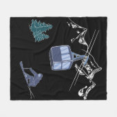 Wintersportarten in der Skizze Fleecedecke (Vorderseite (Horizontal))