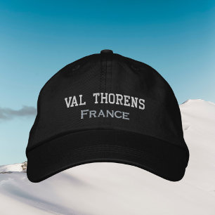 Wintersportausrüstung Val Thorens Frankreich Bestickte Baseballkappe