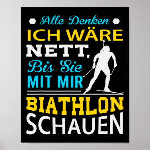 Wintersportbiathlon Skifahren Weltmeisterschaft Sp Poster
