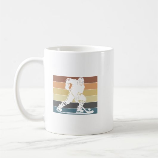 Wintersporteihockey lustiges Schlammdesign Kaffeetasse (Links)