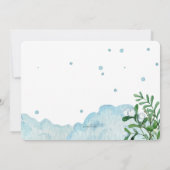 Wintersporteinladung für Mädchen Einladung (Rückseite)