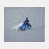 Wintersportgeschenk für Snow-Mobile Fleecedecke (Vorderseite (Horizontal))