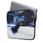 Wintersportgeschenk für Snowboarder Laptopschutzhülle (Vorderseite Links)
