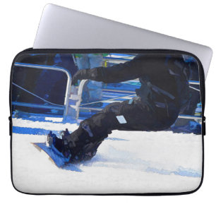 Wintersportgeschenk für Snowboarder Laptopschutzhülle