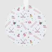 Wintersporthockey, Eis, Skisaal, Skate Ornament (Rückseite)