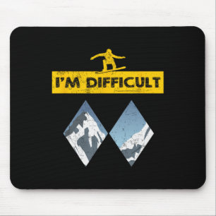 Wintersportski Snowboarder Snowboard Funn Mousepad