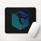 Wintersportsnowboard für Damen Mousepad (Mit Mouse)