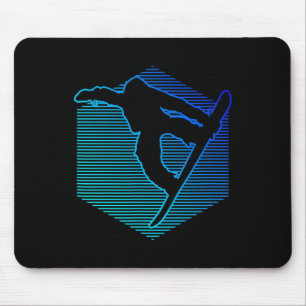 Wintersportsnowboard für Damen Mousepad