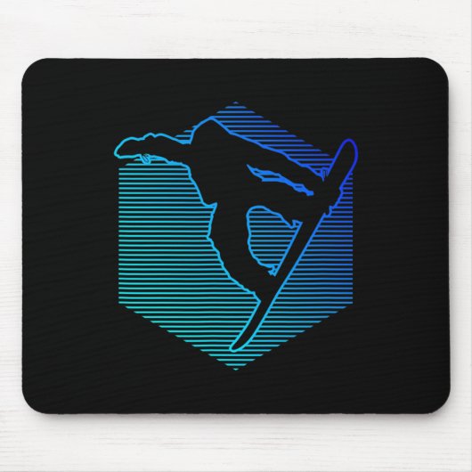 Wintersportsnowboard für Damen Mousepad (Vorne)