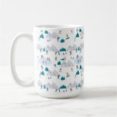 Wintersporturlaub Fun Muster Kaffeetasse (Links)