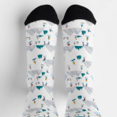 Wintersporturlaub Fun Muster Socken (Oben)