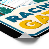 Wintersportwettkampf Racing Gates Enth Poster (Ecke)