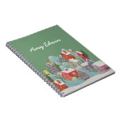 Winterstadt Weihnachten Notizblock (Rechte Seite)