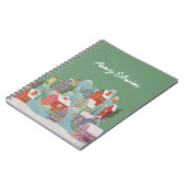 Winterstadt Weihnachten Notizblock (Linke Seite)