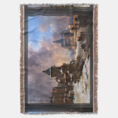Winterstadtbild mit Frost River Classic Art Decke (Vorderseite Vertikal)