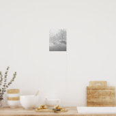 Winterstadtfenster Poster (Küche)