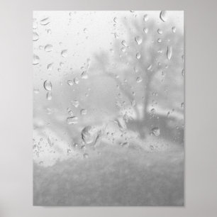 Winterstadtfenster Poster