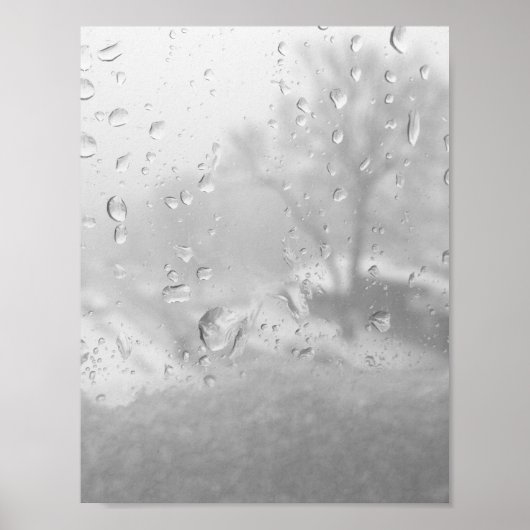 Winterstadtfenster Poster (Vorne)