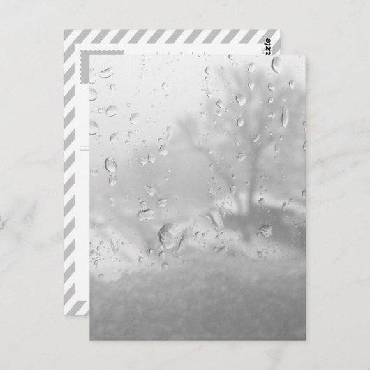 Winterstadtfenster Postkarte (Vorne/Hinten)