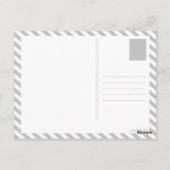 Winterstadtfenster Postkarte (Rückseite)