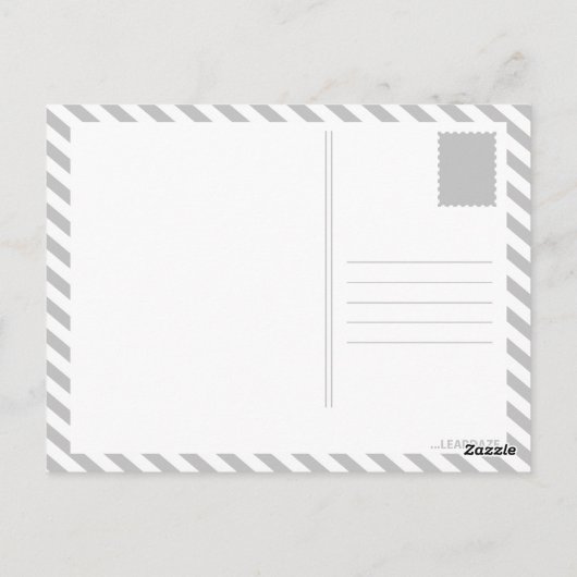 Winterstadtfenster Postkarte (Rückseite)