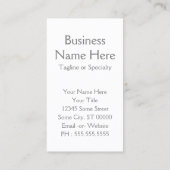 Winterstadtfenster Visitenkarte (Rückseite)