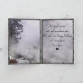 Winterstagekarte Feiertagskarte (Innenseite)