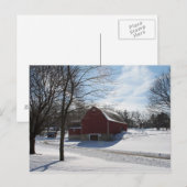 Winterstall Postkarte (Vorne/Hinten)