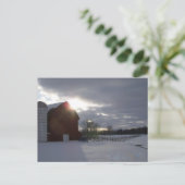 Winterstall Postkarte (Stehend Vorderseite)