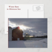 Winterstall Postkarte (Vorne/Hinten)