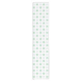 Winterstars und Schneeflocken Weiß Kurzer Tischläufer (Vorderseite)